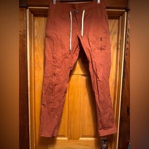 VUORI Ripstop Climber Pants Mens Medium Utility Organic Cotton Zip Pockets V412